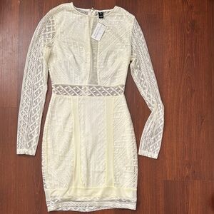 Elegant Cream Lace Dress